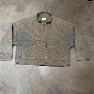 Z Supply Maya Quilted Jacket (Style ZJ203646) — Washed Vintage Fade — Women’s L